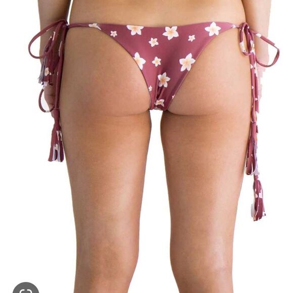 Nirvanic Swim Kaia Bikini Bottom in Plumeria Clay Women’s Size Large - Picture 2 of 6